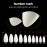 500Pcs Medium Almond Fake Nail Tips Full Cover Clear Acrylic Nails Press on Nails for DIY Nail Art, 10 Sizes (Natural)