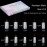 500Pcs Medium Square Nail Tips Full Cover Acrylic False Nails with Case for DIY Nail Art, 10 Sizes (Natural)
