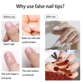 500Pcs Medium Square Nail Tips Full Cover Acrylic False Nails with Case for DIY Nail Art, 10 Sizes (Natural) 500Pcs Medium Square Nail Tips Full Cover Acrylic False Nails with Case for DIY Nail Art, 10 Sizes (Natural)