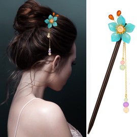 6 Pieces Vintage Handmade Wooden Hairpins - Traditional Flower Hair Sticks, Hair Chopsticks, Styling Pins for Women Girls (Classic Style) 6 Pieces Vintage Handmade Wooden Hairpins - Traditional Flower Hair Sticks, Hair Chopsticks, Styling Pins for Women Girls (Classic Style)