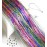 Hair Tinsel Strands, Rainbow Glitter Feather Extensions, Silk Tensil Fairy Hair Tensile Pack (Rainbow Tinsel Pack)
