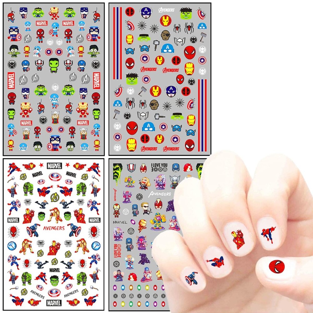 Cute Cartoon Nail Art Stickers 3D Self Adhesive Nail Decals Anime Kawaii Nail Sticker Designer Nail Supplies for Boys Kids Girls Manicure Tips Party Decoration (4 Sheets) Cute Cartoon Nail Art Stickers 3D Self Adhesive Nail Decals Anime Kawaii Nail Sticker Designer Nail Supplies for Boys Kids Girls Manicure Tips Party Decoration (4 Sheets)
