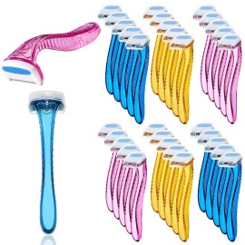 Honoson 30 Pieces Bikini Razors Bikini Trimmer for Women Small Disposable Travel Accessories Armpit Hair Removal Beauty for Body Cosmetic Tool(Light Pink, Light Yellow, Light Blue) Honoson 30 Pieces Bikini Razors Bikini Trimmer for Women Small Disposable Travel Accessories Armpit Hair Removal Beauty for Body Cosmetic Tool(Light Pink, Light Yellow, Light Blue)