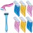 Honoson 30 Pieces Bikini Razors Bikini Trimmer for Women Small Disposable Travel Accessories Armpit Hair Removal Beauty for Body Cosmetic Tool(Light Pink, Light Yellow, Light Blue)