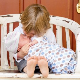 Sublimation Baby Name Blanket and Cap - Soft Newborn Blanket, 30 x 40 Inch, White