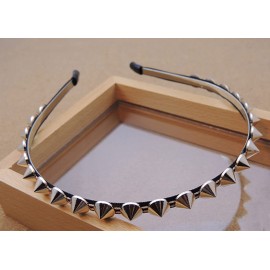 FULAI Duyppy 2 Pack Rivet Punk Spike Headband Studded Headband Party Hair Band Hair Clips for Women FULAI Duyppy 2 Pack Rivet Punk Spike Headband Studded Headband Party Hair Band Hair Clips for Women