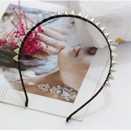 FULAI Duyppy 2 Pack Rivet Punk Spike Headband Studded Headband Party Hair Band Hair Clips for Women FULAI Duyppy 2 Pack Rivet Punk Spike Headband Studded Headband Party Hair Band Hair Clips for Women