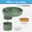 Travel Tray Round, USA Made Easily Convert Your existing Cup Holder to a Tray and Cup Holder for use in a Car Seat, Booster, Stroller, Golf Cart and Anywhere You Have a Cup Holder! - Moss Green