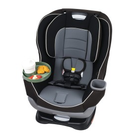 Travel Tray Round, USA Made Easily Convert Your existing Cup Holder to a Tray and Cup Holder for use in a Car Seat, Booster, Stroller, Golf Cart and Anywhere You Have a Cup Holder! - Moss Green
