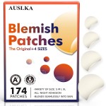AUSLKA Blemishes Patches -175 Patches - Hydrocolloid Spot Dots - Blemishes Patch - Pimple Stickers, For Face Absorbing Cover Patch
