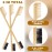 Geiserailie 3 Pieces Hair Edge Brushes 2-in-1 Edge Mustache Hair Brush Comb Gentle Control Wood Eyebrow Tool