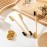 Geiserailie 3 Pieces Hair Edge Brushes 2-in-1 Edge Mustache Hair Brush Comb Gentle Control Wood Eyebrow Tool