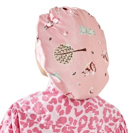 ELIHAIR Kids Satin Bonnets Sleeping Cap No Imprint for Toddler Child Curly Hair Bonnets Elastic Band Silky Satin Cap for Night Sleep Cap Double Layer Pink Fox ELIHAIR Kids Satin Bonnets Sleeping Cap No Imprint for Toddler Child Curly Hair Bonnets Elastic Band Silky Satin Cap for Night Sleep Cap Double Layer Pink Fox