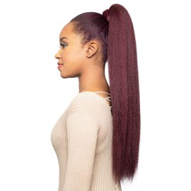Foxy Silver (Easy Wrap Pony 3) - Heat Resistant Fiber Ponytail in 280