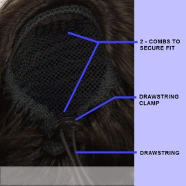 Foxy Silver (Easy Wrap Pony 3) - Heat Resistant Fiber Ponytail in 280