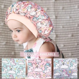 Aileam 3 Pieces Kids Satin Bonnet Unicorn Sleep Cap Silk Wide Elastic Band Sleeping Cap Soft Silk Double Layer Night Hair Hats for Teens Toddler Child Baby Multicoloured Aileam 3 Pieces Kids Satin Bonnet Unicorn Sleep Cap Silk Wide Elastic Band Sleeping Cap Soft Silk Double Layer Night Hair Hats for Teens Toddler Child Baby Multicoloured