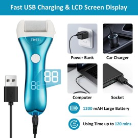 Electric Foot Callus Remover, Rechargeable Electronic Foot File Pedicure Kits, Electric Callus Remover for Feet, Foot Scrubber Dead Skin Remover, Professional Foot Care for Dead Skin Ideal Gift Electric Foot Callus Remover, Rechargeable Electronic Foot File Pedicure Kits, Electric Callus Remover for Feet, Foot Scrubber Dead Skin Remover, Professional Foot Care for Dead Skin Ideal Gift