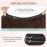 Halo Hair Extensions Real Human Hair, Benehair Brown Halo Hair Extensions Remy Human Hair, 16 Inch Invisible Wire Hair Extensions for Adding Volume Hair Halo Extensions For Women 02 Dark Brown