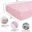 UOMNY Crib Bedding Set for Girls - Pink Baby Nursery Sets 3 Pieces Quilt Comforter Fitted Sheet Toddler Pillowcase Soft Star