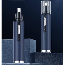 YunQin Electric Shaving Nose Ear Trimmer USB Charging Nose Hair Trimmer for Men Shaving Hair Removal Razor Beard Cleaning Machine (Blue)