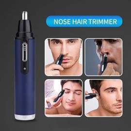 YunQin Electric Shaving Nose Ear Trimmer USB Charging Nose Hair Trimmer for Men Shaving Hair Removal Razor Beard Cleaning Machine (Blue)