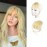 BARSDAR Real Human Hair Clip in Bangs - Human Hair Clip in Bangs for Women - Light Blonde Wispy Bangs Extensions Fringe with Temples Dyeable Real Hair Bangs Hairpieces - Bleach Blonde