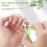 FVION Cuticle Clippers - Small Cuticle Trimmer, Rubber Coated Handle Manicure Tools - Full Jaw Cuticle Cutter for Nails (9mm) Green