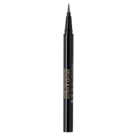 Arches & Halos Fine Bristle Tip Pen - Creamy, Buildable Formula for Shaping and Defining Eyebrows - Waterproof, Long Lasting, 24 Hour Color - Precise Bristled Applicator Tip - Natural Brown - 0.02 oz