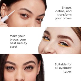 Arches & Halos Fine Bristle Tip Pen - Creamy, Buildable Formula for Shaping and Defining Eyebrows - Waterproof, Long Lasting, 24 Hour Color - Precise Bristled Applicator Tip - Espresso - 0.02 oz Arches & Halos Fine Bristle Tip Pen - Creamy, Buildable Formula for Shaping and Defining Eyebrows - Waterproof, Long Lasting, 24 Hour Color - Precise Bristled Applicator Tip - Espresso - 0.02 oz