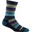 Darn Tough Vermont Women\'s Phat Witch Crew Lightweight with Cushion Sock (Style 1644) - Blue/Dark Teal, Small