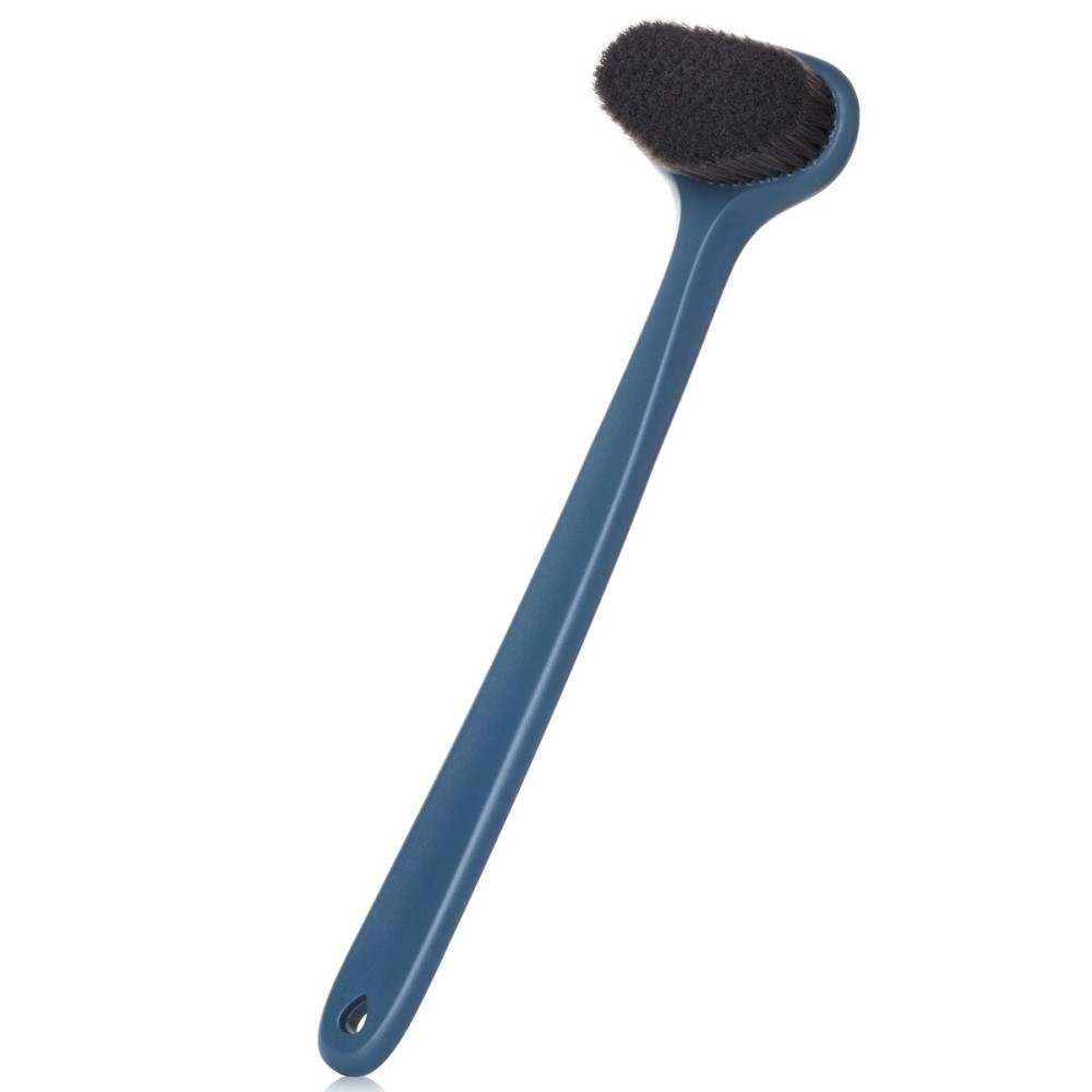 Slick-Back Long-Handle Shower Scrubber, 14.3 - Back Brush for Showering Slick-Back Long-Handle Shower Scrubber, 14.3 - Back Brush for Showering