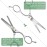 4 Pcs Hair Cutting Scissors Set, SourceTon Professional Hair Cutting Scissors Set with Cutting Scissor, Thinning Scissor and 2 Combs for Barber, Salon, Home