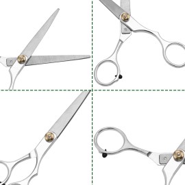 4 Pcs Hair Cutting Scissors Set, SourceTon Professional Hair Cutting Scissors Set with Cutting Scissor, Thinning Scissor and 2 Combs for Barber, Salon, Home