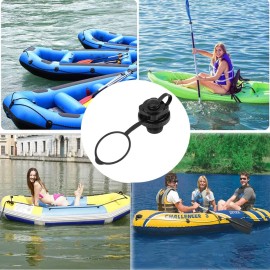 Xximuim Inflatable Boat Air Valve,2PCS Inflatable Boat Replacement Caps Boat Spiral Air Plugs 0ne-Way Inflation Replacement for Inflatable Raft Boat Kayak(22mm)