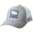 Costa Del Mar Bass Waves Trucker Cap, Grey, One Size US