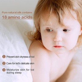 ATreebag Pillowcase 100% Mulberry Silk for Hair and Skin, Double Sided 19 Momme Pure Silk Pillow Case with Hidden Zipper and Gift Box (Light Plum, 1 PC, Toddler 13x18)