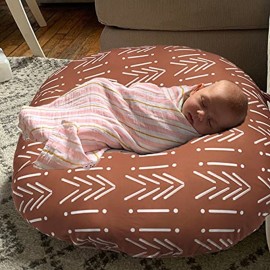 Newborn Lounger Cover for Original Baby Pillow (Rust)