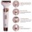 Rechargeable Eyebrow Trimmer & Facial Hair Removal for Women, 4 in 1 Eyebrow Razor and Face Hair Remover Painless Eyebrow Lips Body Face Razors for Women