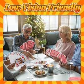 SeptCity Jumbo Playing Cards, Super Big Giant Game Theme Full Deck Huge Poker Oversize Decorations of Magic Party Fun for All Ages (1 Pack) (4 Times)