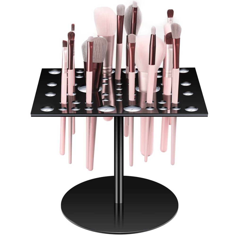Jetec Acrylic & Silicone Drying Rack for 54 Makeup Brushes, Collapsible, Portable Jetec Acrylic & Silicone Drying Rack for 54 Makeup Brushes, Collapsible, Portable