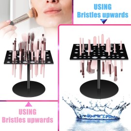 Jetec Acrylic & Silicone Drying Rack for 54 Makeup Brushes, Collapsible, Portable Jetec Acrylic & Silicone Drying Rack for 54 Makeup Brushes, Collapsible, Portable