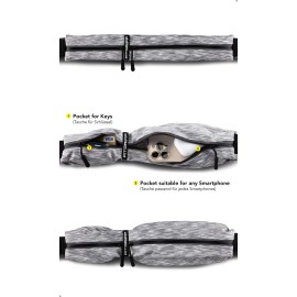 Fitgriff Running Belt for Men & Women - Secure Jogging Pouch for Phone, Keys & Essentials - For All Cell Phones (White, 24.5 - 35.5 Waist Size) Fitgriff Running Belt for Men & Women - Secure Jogging Pouch for Phone, Keys & Essentials - For All Cell Phones (White, 24.5 - 35.5 Waist Size)