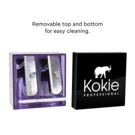 Kokie Makeup Pencil Sharpener for Lip, Eyebrow, and Eyeliner Pencil, Made in German Stainless Steel Blade, Size-Adjusting Adapter, Cleaning Stick Kokie Makeup Pencil Sharpener for Lip, Eyebrow, and Eyeliner Pencil, Made in German Stainless Steel Blade, Size-Adjusting Adapter, Cleaning Stick
