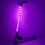 Waybelive LED Scooter Stem Light, Remote Control Scooter Light, 16 Color Change by Yourself, 2x1 Ft, Waterproof, Shockproof, Super Bright to Display at Night. Good Gift for Kids