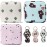 IVYRISE 3 Pack Sanitary Napkin Storage Bag Menstrual Cup Bag Cosmetic Bag 3 Pack Chapstick Holder Neoprene Keychain Portable Cosmetic Bag with Zipper Menarche Bag for Teen Girls Women Ladies (Cyl004)