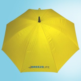 Breeze Life Original Mister Breeze, Sun Umbrella with Fan and Mister, Umbrella Mister with Built-in Fan, For Festivals, Beach and more. (Yellow)