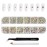 Beadsland Rhinestones for Makeup,8 Sizes 2500pcs Crystal AB Flatback Rhinestones Eye Gems for Nails Crafts with Tweezers and Wax Pencil,Crystal AB,SS4-SS30