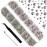 Beadsland Rhinestones for Makeup,8 Sizes 2500pcs Crystal AB Flatback Rhinestones Eye Gems for Nails Crafts with Tweezers and Wax Pencil,Crystal AB,SS4-SS30