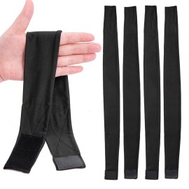 5Pcs Silk Headband - Black Silk Elastic Band Adjustable for Wig & Wig Cap 5Pcs Silk Headband - Black Silk Elastic Band Adjustable for Wig & Wig Cap