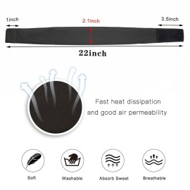 5Pcs Silk Headband - Black Silk Elastic Band Adjustable for Wig & Wig Cap 5Pcs Silk Headband - Black Silk Elastic Band Adjustable for Wig & Wig Cap